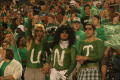 Photograph: [Students wearing body paint at UNT v ULM game]