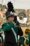 Photograph: [Horn player at UNT vs. Navy game, 2007]