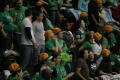 Photograph: [Crowd standing at Men's Basketball game, January 31, 2008]