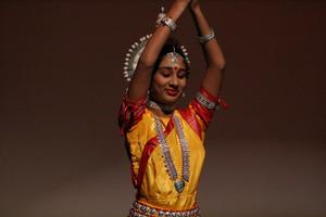 [Student performer at ISA Diwali event]