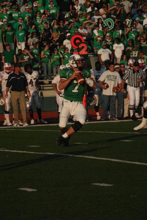 [Daniel Meager preparing to throw during 2nd down, September 22, 2007]