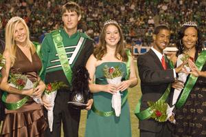 [Homecoming Court on field during Homecoming game, 2007]