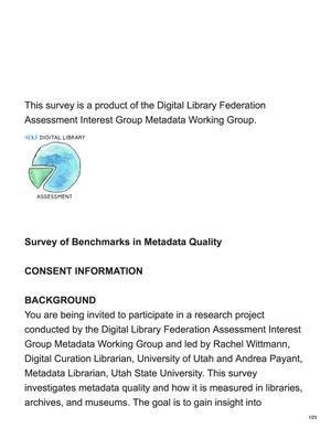 Survey of Benchmarks in Metadata Quality