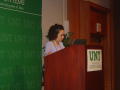 Photograph: [Woman speaking during 2007 WOC Conference]