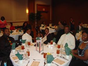 [Mr. Donald Cox table at African Heritage Banquet]