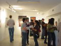 Thumbnail image of item number 1 in: '[Students at Artistically Speaking event]'.