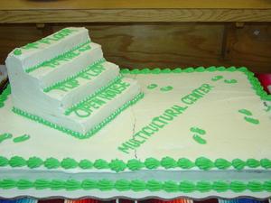 [Multicultural Center Open House cake]