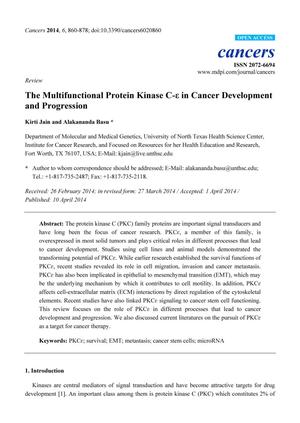 The Multifunctional Protein Kinase C-ε in Cancer Development and Progression