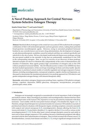 Primary view of object titled 'A Novel Prodrug Approach for Central Nervous System-Selective Estrogen Therapy'.