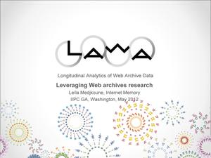 Primary view of object titled 'Leveraging Web Archives Research'.