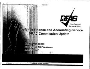 Base Input from BRAC Commission Visit to DFAS Pensacola, FL dtd 15 June 2005