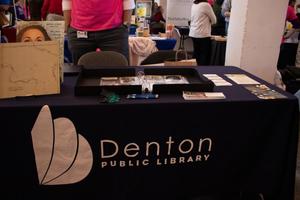 [Denton Public Library table at Archives Bazaar]