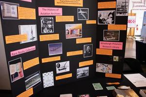 Primary view of object titled '[Poster board presentation from the Eugene McDermott Library]'.
