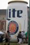 Photograph: [Inflatable Miller Lite beer can]