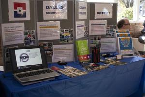 [The Dallas County Community College District table at Archives Bazaar]
