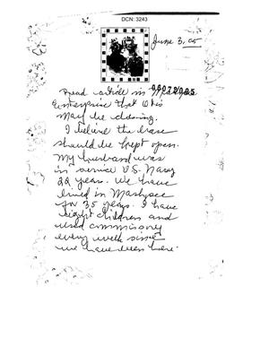 Letter from Marilynn Frazier to the Commission in support of Otis Air Guard.