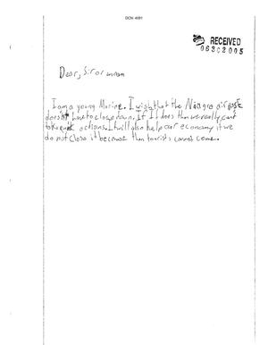 Letter from Child to the Commission