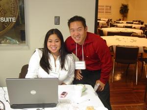 [Elizabeth Nguyen and young man at APAEC 2006]