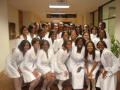 Primary view of [Sorority in white at event]