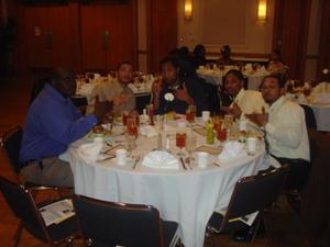 [Group seated at 2005 Black History Month event]
