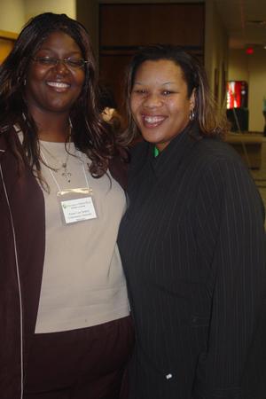 [Lisa Tarpley and Cheylon Brown at 2005 Women of Color Conference]