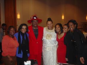 [Cheylon Brown and others at 2005 Black History Month event]