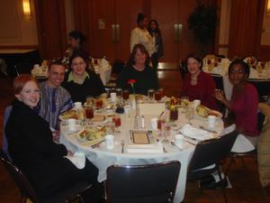 [Guest table at 2005 Black History Month event]
