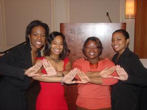 [Delta sisters at 2005 Black History Month event]