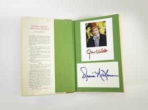 ["Charlie and the Chocolate Factory" signatures]