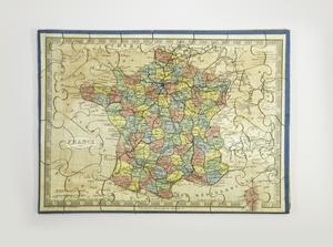 Primary view of object titled '[Puzzle map of France]'.
