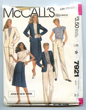 Envelope for McCall's Pattern #7921