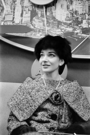 [Maria Callas seated in interview room]