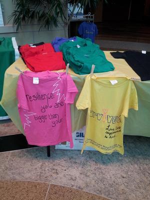[T Shirts from Clothesline Project]