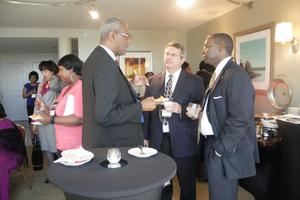 [Three men at reception at 2012 TABPHE conference]
