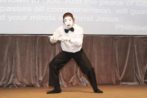 [Mime in costume at 2012 TABPHE conference 1]
