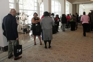 [People in the hallway at 2012 TABPHE conference]