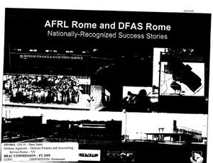 State Input from AFRL Rome and DFAS Rome to the BRAC Commission