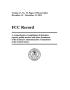 Thumbnail image of item number 1 in: 'FCC Record, Volume 27, No. 19, Pages 15766 to 16662, December 14 - December 31, 2012'.