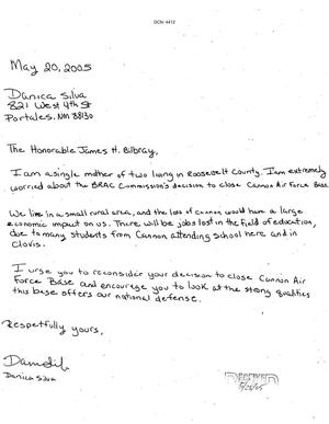 Letters from Danica Silva to the Commission dtd 20 May 2005