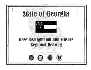 State Input from the State of Georgia to the BRAC Commission