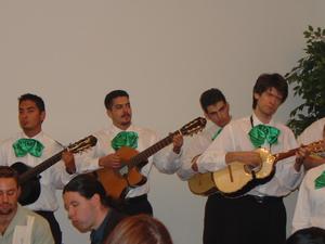 [Mariachi guitarists at 15th Annual Celebración Banquet]