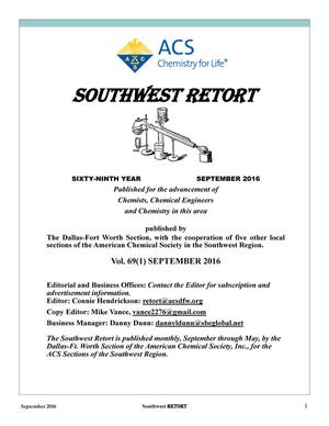 Southwest Retort, Volume 69, Number 1, September 2016
