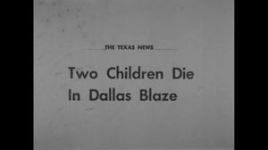 [News Clip: Children die in blaze]