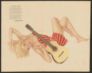 [Esquire Magazine Varga Girl Illustration: Song for a Guitar ]