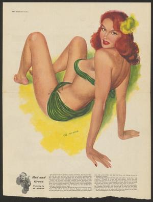 The Esquire Girl by Al Moore "Red and Green"