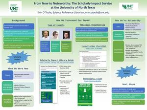 From New to Noteworthy: The Scholarly Impact Service at the University of North Texas