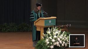 [Master's Winter 2020 recognition ceremony conferral by Provost and Vice President for Academic Affairs, Dr. Jennifer Cowley]