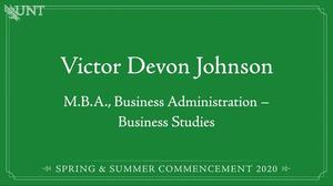 [Doctoral and Master's Spring and Summer 2020 virtual commencement ceremony, Part II]