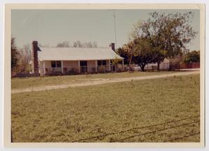 Primary view of object titled '[A house in Burnet County, Texas]'.