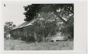 Primary view of object titled '[Hays County Log Cabin No. 1]'.